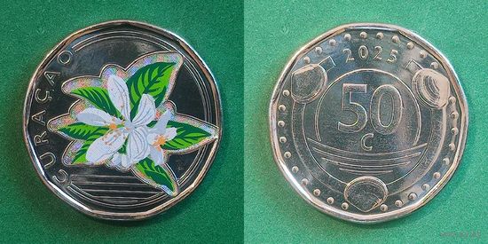 Кюрасао 50 центов, 2025 Принятие карибского гульдена