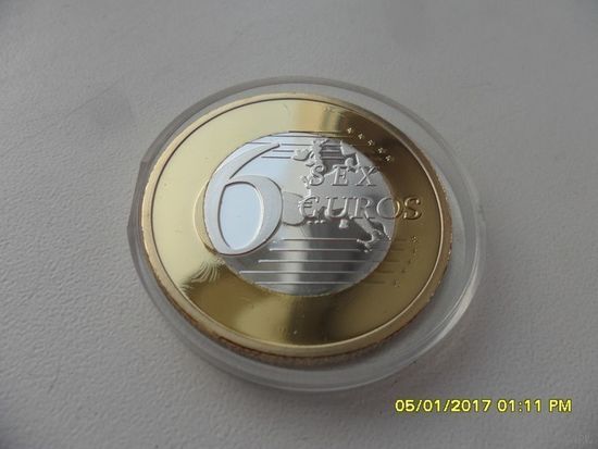 6 Евро - сувенирная, /21/