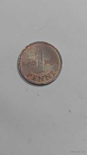 Финляндия 1 пени 1965 года .