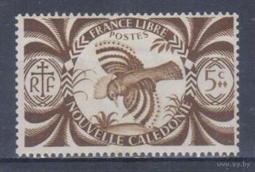 [1174] Французские колонии.Новая Каледония 1942. Фауна.Птица.Кагу. МН