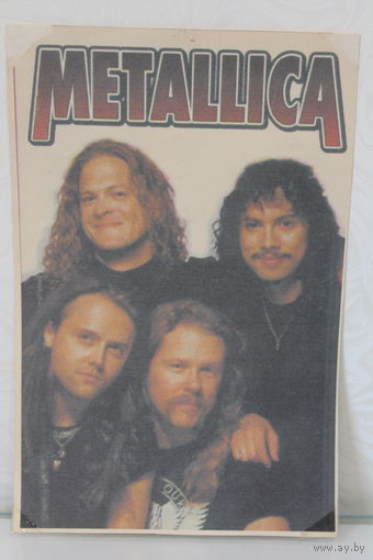 Плакат METALLICA РАСПЕЧАТАН В РУЧНУЮ НА ПРИНТЕРЕ ИЗ 90-Х