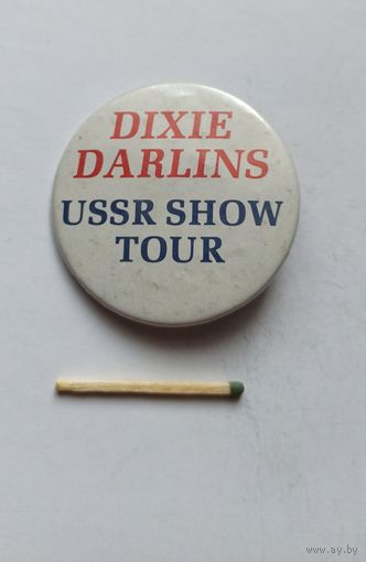Знак значок концертный тур Dixie Darlins в СССР, номерной