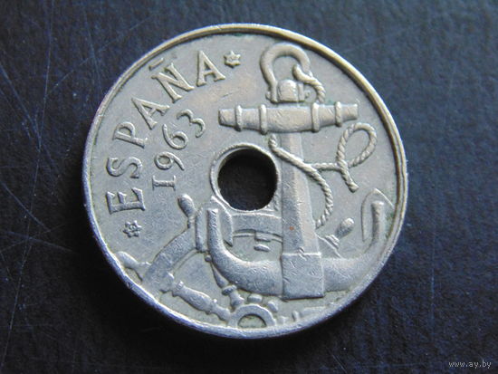 Испания 50 сентимо 1963 г.