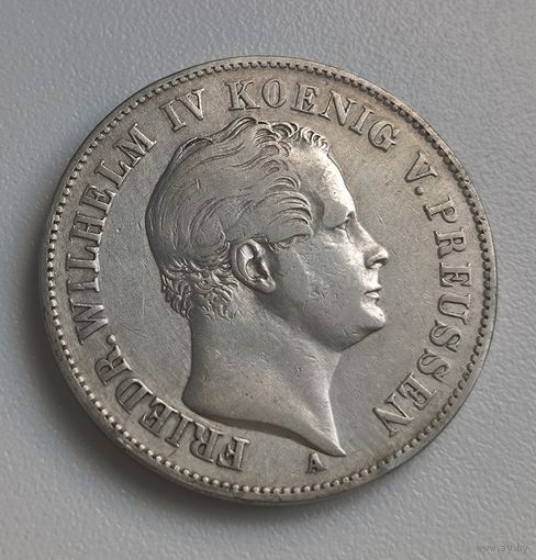 1 талер 1847 Пруссия горный рельефная