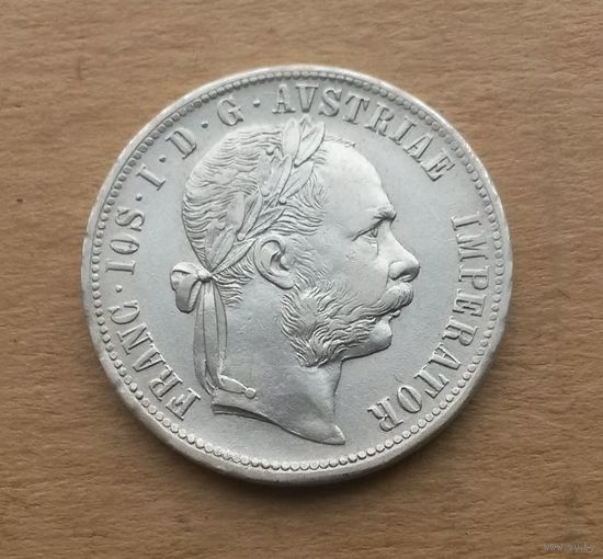 Австро-Венгрия, флорин 1879 г., серебро 0.900, австрийский вариант, Франц Иосиф I (1848-1916)