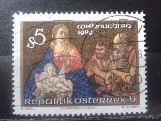 Австрия 1989 Рождество, живопись