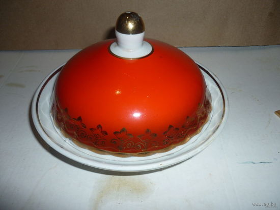 Маслёнка Фарфор. Барановка 70-е годы. СССР