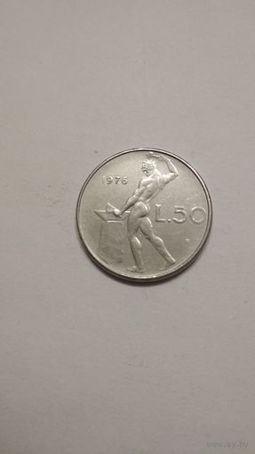 Италия / 50 лир / 1976 год