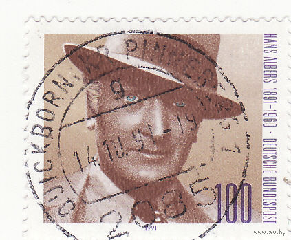100-летию со дня рождения Ганса Альберса, актер 1991 год