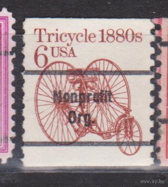 Техника транспорт США 1985 год Лот 7 С НАДПЕЧАТКОЙ