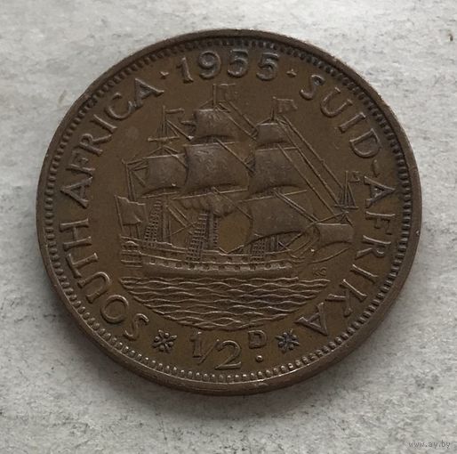 ЮАР 1/2 пенни 1955 Елизавета II