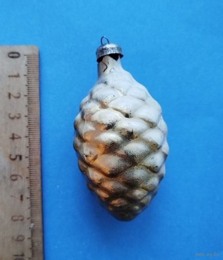 Ёлочная игрушка из СССР. Шишка.