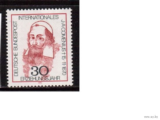 Германия(ФРГ)-1970,(Мих.656), ** , Личности,