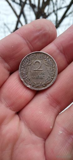 РЕДКАЯ МОНЕТА  2 РЕЙСХМАРКИ 1925  ГОД МОН ДВОР А . ОРИГИНАЛ . Распродажа Коллекции !!! .Экспресс  Аукцион С 5 РУБЛЕЙ без МПЦ и прочего 3 ДНЯ  .Много лотов в продаже .
