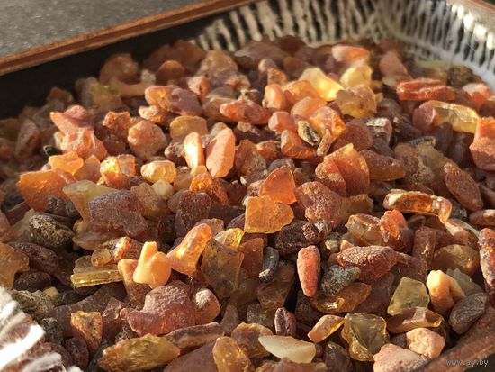 Натуральный янтарь - 4-8 мм - 100 г