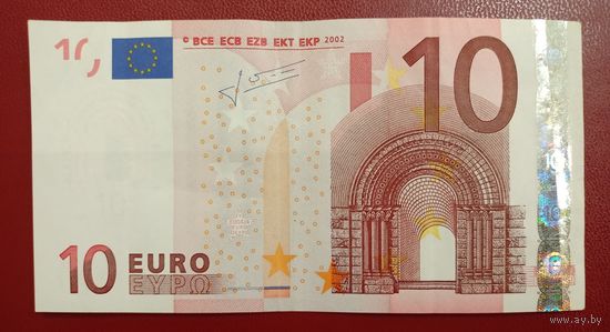Распродажа. 10 евро 2002 года, подпись Жан-Клода Трише. Смотрите также другие лоты на распродаже