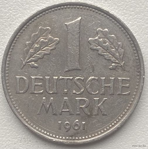 Германия 1 марка 1961 г. F