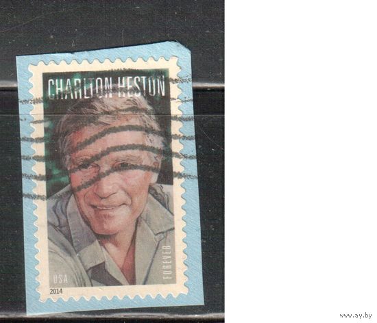США-2014 (Мих.5078) , гаш.  , Личности, Киноактер (одиночка), вырезка