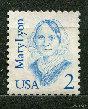 Педагог Мэри Лайон. США. 1987. Полная серия 1 марка. Чистая без клея