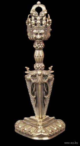 Статуэтка Пурба Махакала с подставкой Индия Бронза