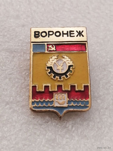 Воронеж. Герб города. Геральдика. РСФСР. Уменьшенный формат #2884-CР47