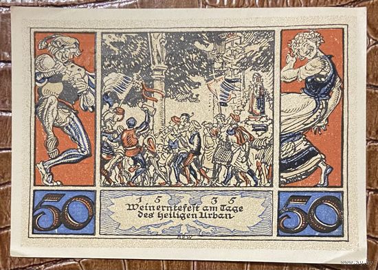 Нодгельд 50 пфеннигов 1921 год. Арнштадт. Веймарская республика