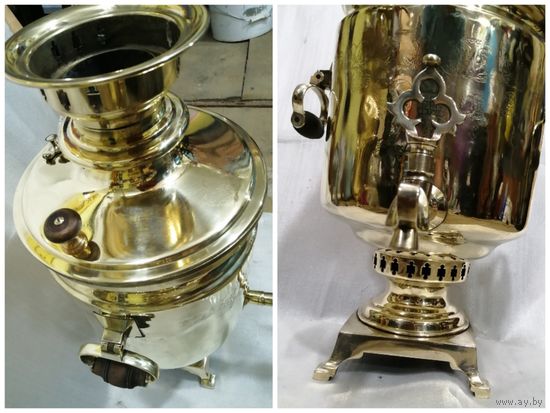 Очень медальный самовар дровяной, "Фабрика Баташёва в Тулъ". 1896-1907г.