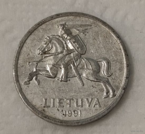 Литва 1 цент, 1991 (2-5-63)