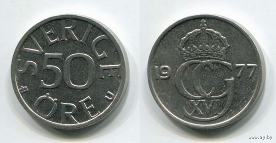Швеция. 50 эре (1977, XF)