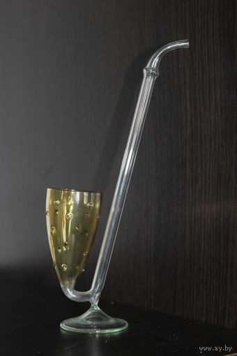 Стеклянный "Трубка-бокал" для портвейна.