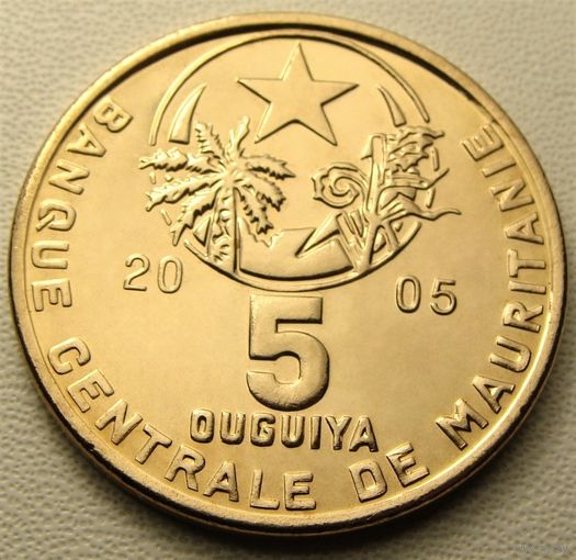 Мавритания. 5 угий 2005 год КМ#3а