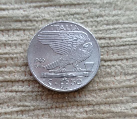 Werty71 Италия 50 чентезимо 1940 сентимо