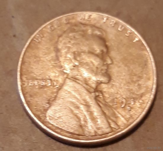 1 цент (пенни) 1946S США