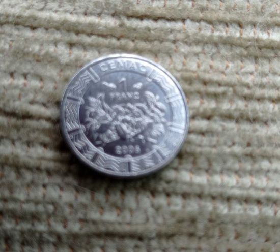 Werty71 Центральная Африка 1 франк 2006 Блеск