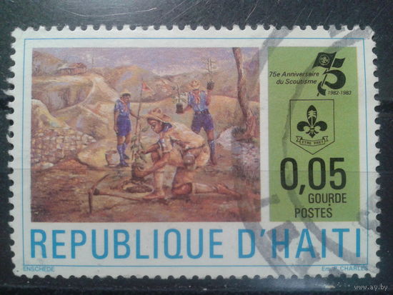 Гаити, 1983. 75 лет бойскаутам