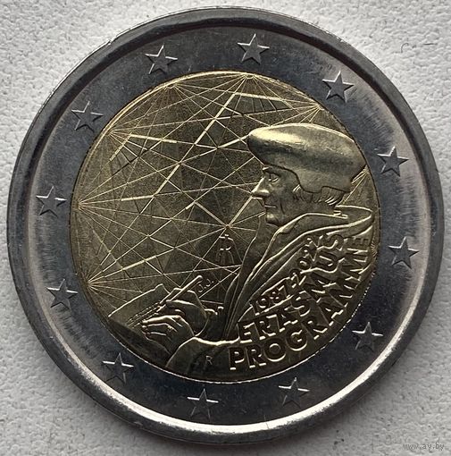 Италия 2 евро 2022 г. 35 лет программы Эразмус (Erasmus)