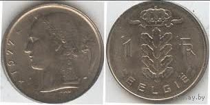 Бельгия, 1 франк 1977 BELGIE