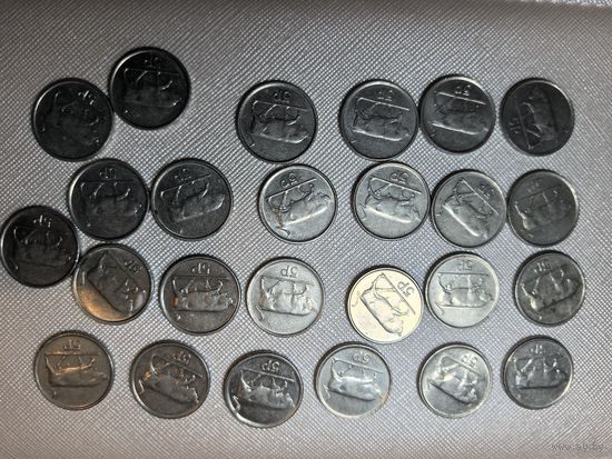 26 штук 5типенсовиков