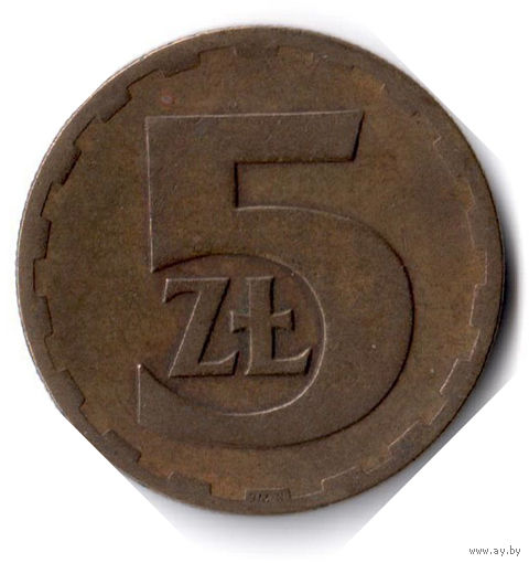 Польша. 5 злотых. 1976 г.