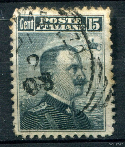 Италия (Королевство) - 1906г. - король Виктор Эммануил III - 1 марка - полная серия, гашёная [Mi 87]. #1-It-6-B-1
