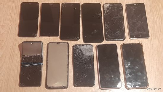 Лот из 11 телефонов в ремонт, на запчасти
