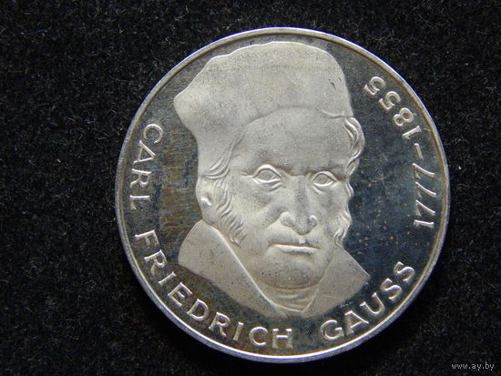 ФРГ 5 марок 1977г.Карл Фридрих Гаусс.UNC