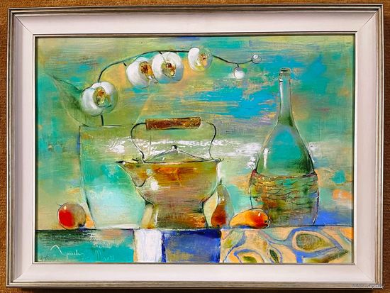 Гриневич Т.В "Натюрморт", 2021г. Холст,масло. Размер 50х70 см.