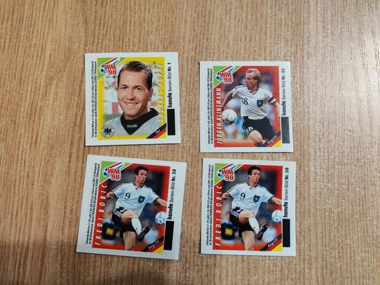 Футбол ЧМ- 1998 наклейки duplo Ferrero # WM 1998 # Кубок мира 1998 Андреас Кёпке Германия. Цена указана за 1 шт