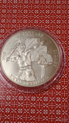 Либерия 5 долларов 2000 Олимпийские игры