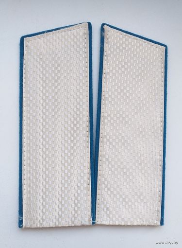 Погоны прапорщиков авиации ВМФ СССР на белую тужурку обр.1973г.