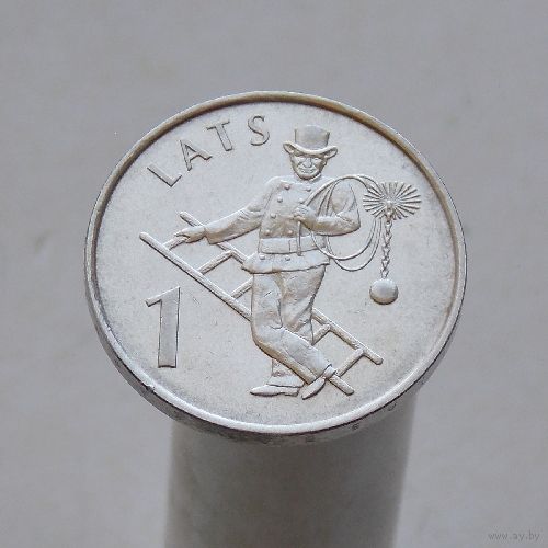 Латвия 1 лат 2008 Трубочист
