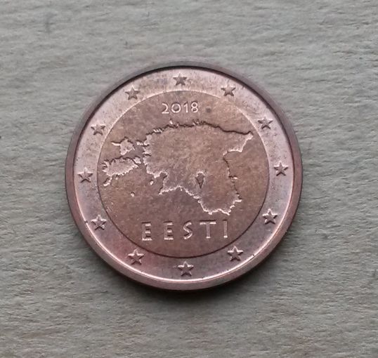 Эстония, 2 евроцента 2018 г.