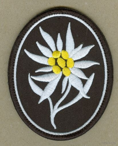 51. Эдельвейс(для горно-стрелковых частей сс),нашивка на липе