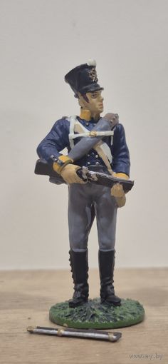 Мушкетер 11-го (2-го Силезского) полка линейной пехоты прусской армии, 1815 г. Наполеоновские Войны